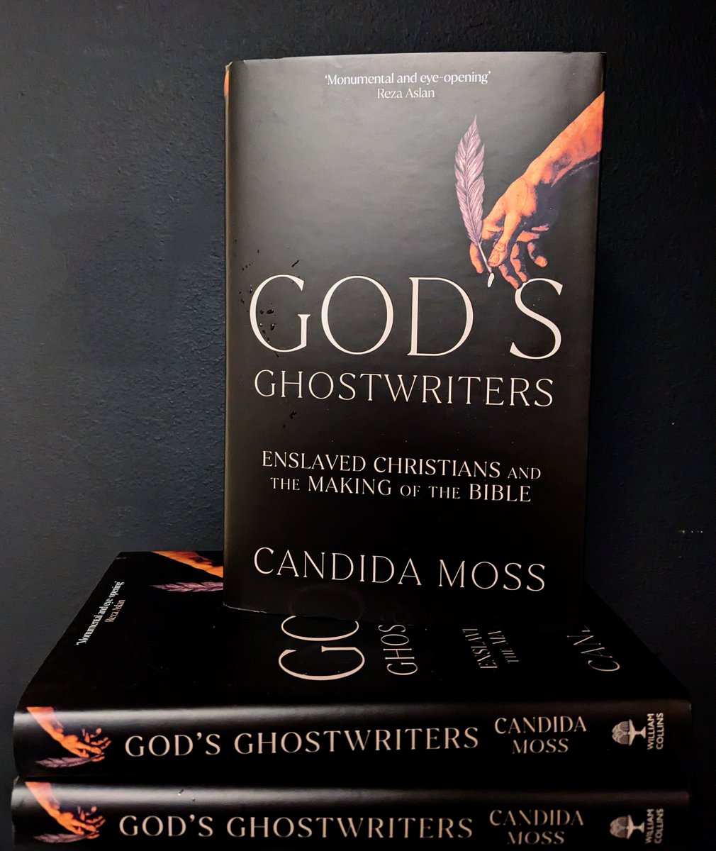 It's great to have copies of #GodsGhostwriters: Enslaved Christians and the Making of the Bible by @candidamoss thanks to @WmCollinsBooks 📚🥳

Get your copy here👇
tinyurl.com/44ejm4a4

#theology #nonfiction