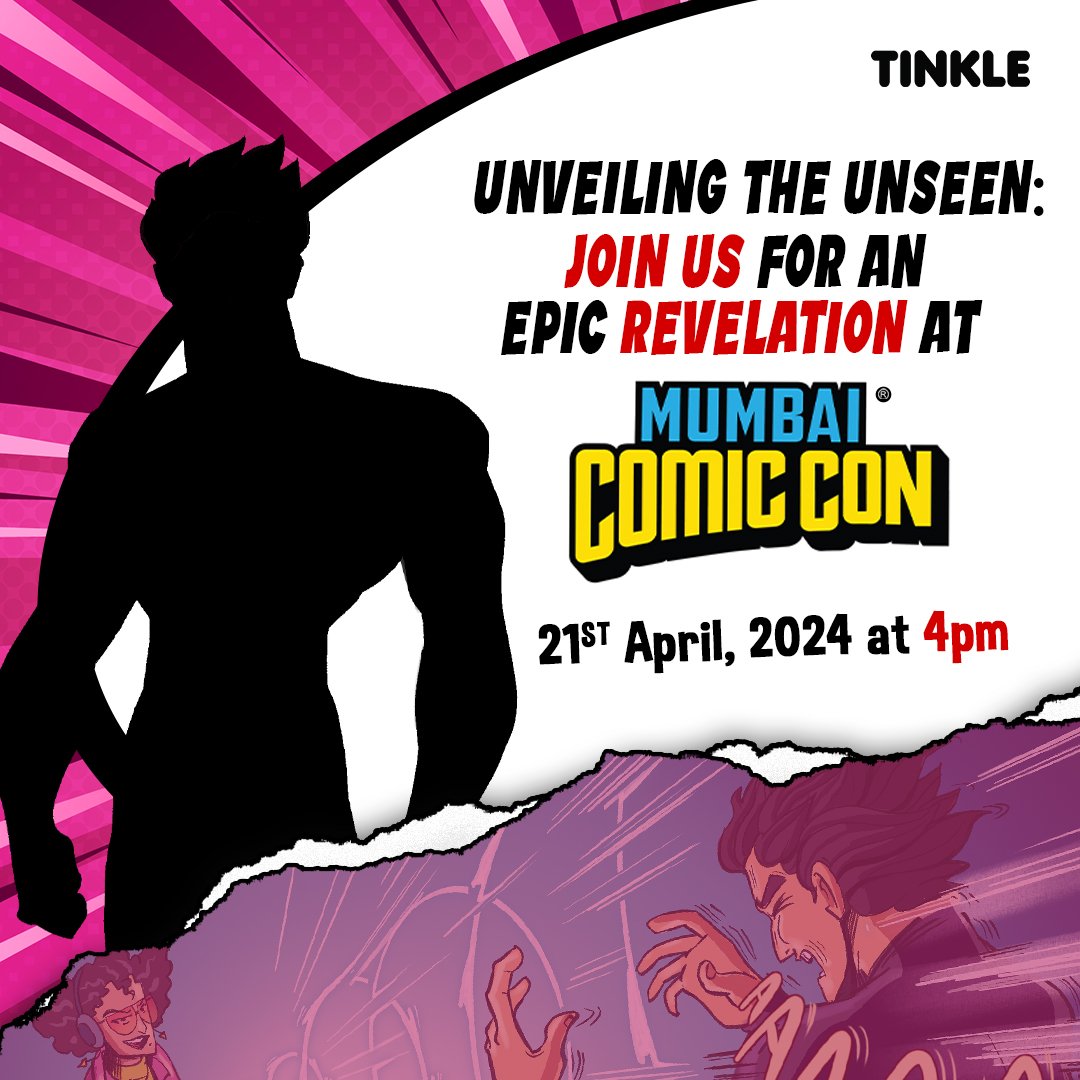 TinkleMagazine's tweet image. An exciting surprise awaits you at Mumbai Comic Con, 21st April, 4 PM! Get ready for an unforgettable experience as we reveal a mysterious world that will leave you amazed
#suprise #comiccon #comicconindia #Reveal #tinkle #tinklecomicsstudio