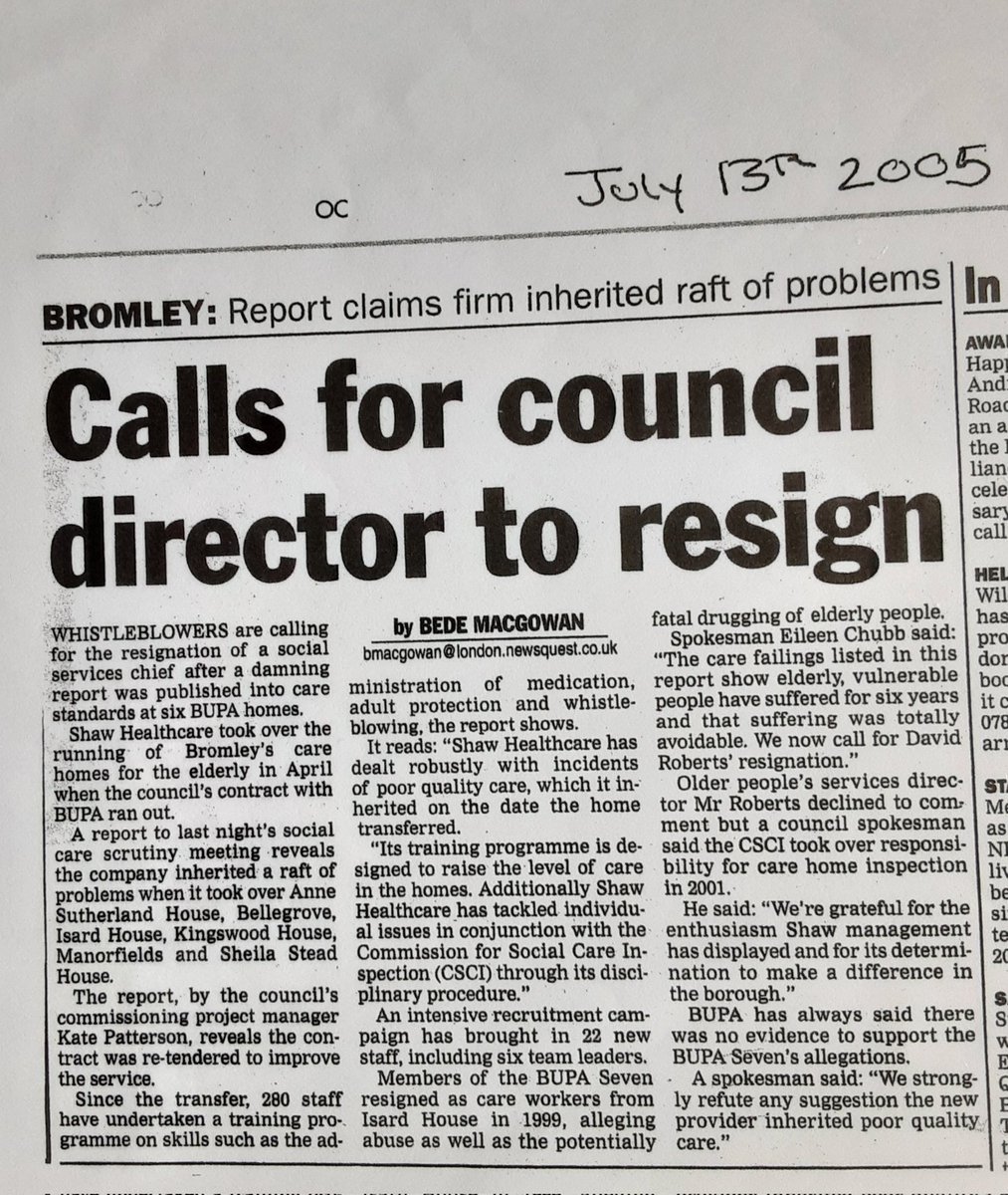 Less than 4 years after the #BUPA #CEO hardtalk interview widespread abuse and neglect exposed after new firm takes over Bromleys former #BUPA homes including #Isardhouse The #BUPA7Whistleblowers were always telling the truth.