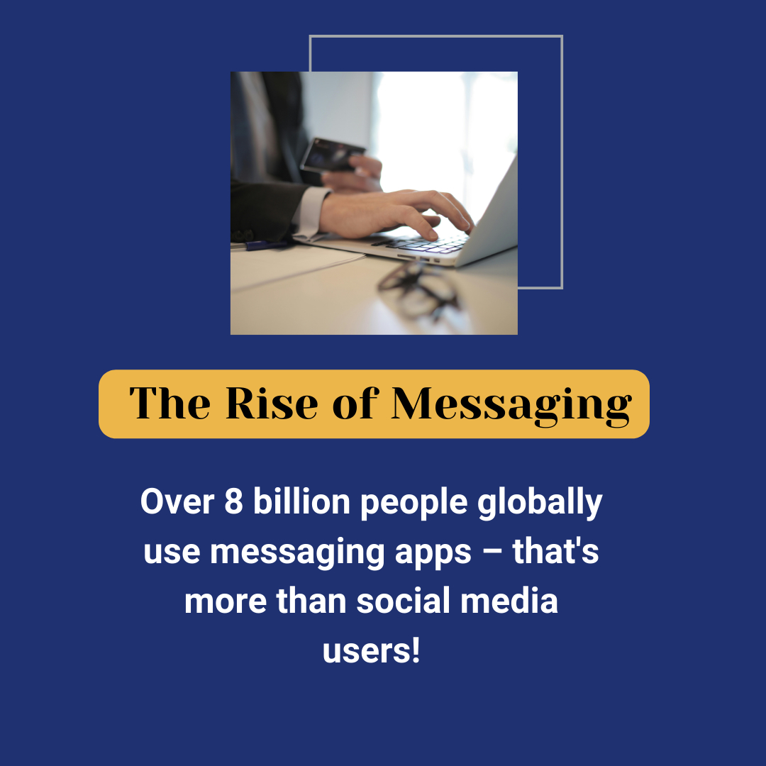 8 billion people on messaging apps? Meet them there!   #AI chatbots boost engagement (72%!), sales (20%!), & efficiency (80%). Don't miss out! 

#FutureofCX #Growth #ConversationalAI
#AIforBusiness
#TheFutureIsHere
#MachineLearning
#AIRevolution