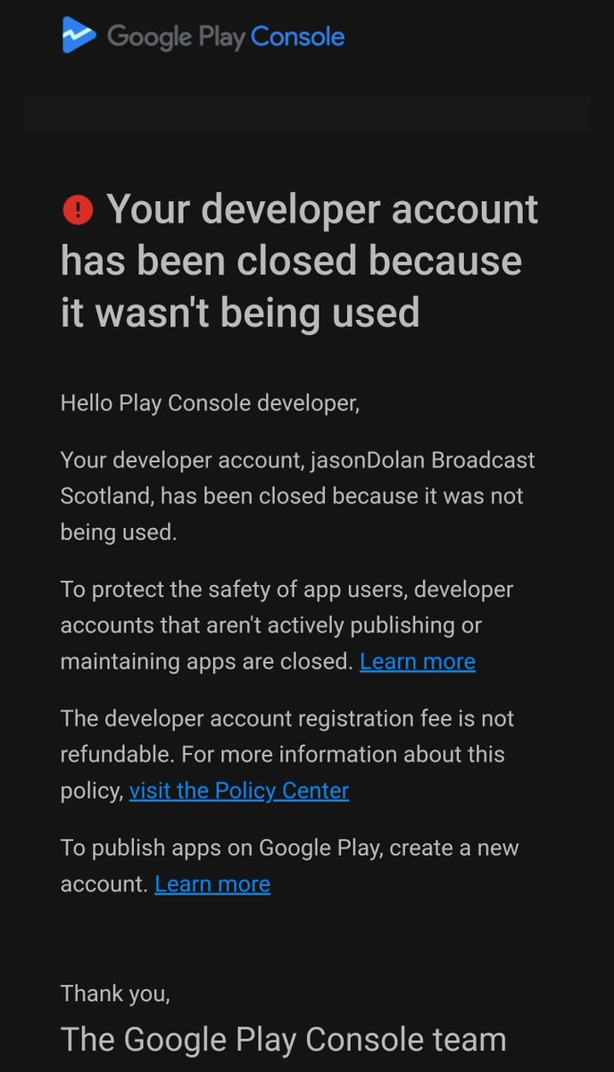 radCumbernauld's tweet photo. I'll be creating a new developer account for Google Play over the weekend. The original account was deleted by Google because I hadn't used it since 2018. Then I'll upload the new radio Cumbernauld app.
Life's been busy. https://t.co/6tilknF85z