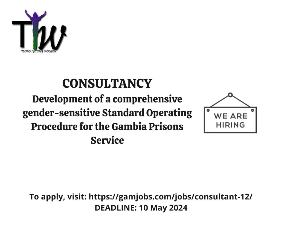🚨Consultancy Opportunity🚨 ▪️Do you have experience developing SOPs for correctional facilities? ▪️Do you have an eye for gender-sensitive approaches? This👇opportunity could be for you. To apply, visit: gamjobs.com/jobs/consultan…