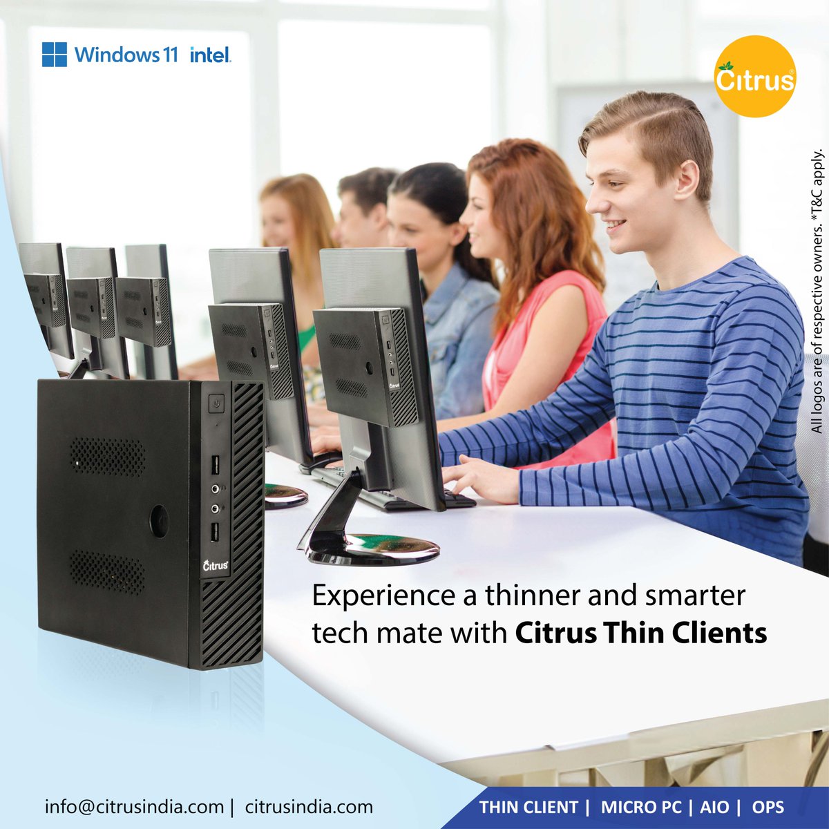 Discover Citrus Thin Clients, the ultimate blend of efficiency and sustainability!
Your eco-friendly solution that let's you enjoy uninterrupted learning, all while keeping your environment and data secure.👩‍🏫

 #education #ecofriendly #thinclientpc #thinclient #windows #intel