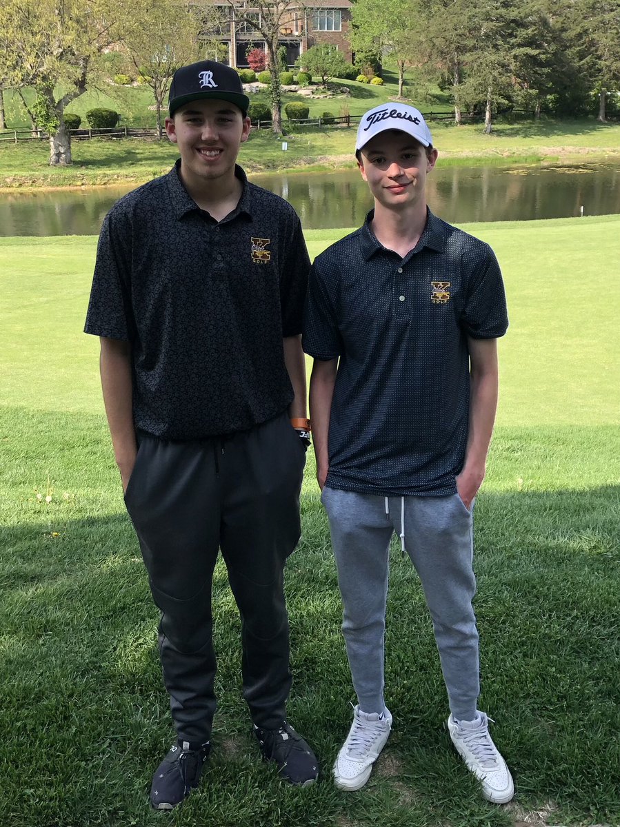Another terrific day on the golf course enjoyed by Luke and Caleb! Go Chiefs!