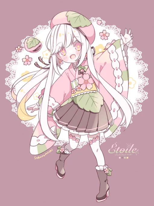 桜餅#創作 #オリジナル #ねがいぼしのエトワール 