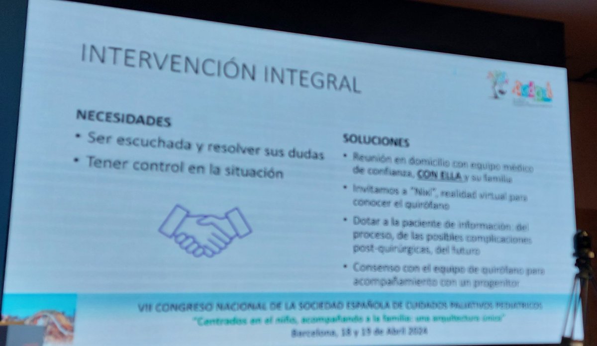 auro_monroy's tweet photo. #LauraRamónCalvo 
Humanización de un proceso quirúrgico #RealidadPaliativosPediátricos 
#VIICongresoPedpal
@Ped_Pal @vallhebron @cop_psicologia https://t.co/InFwtGKgY9