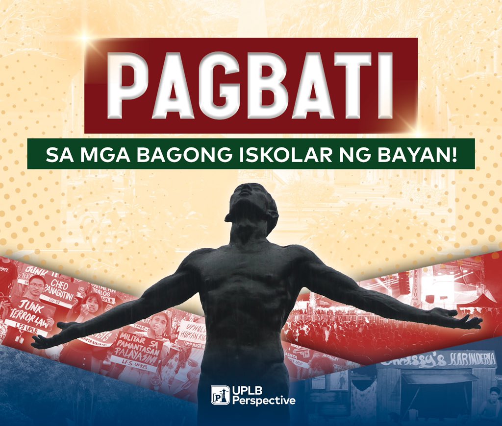 Pagbati, mga bagong Iskolar ng Bayan! UP Office of Admissions releases the results of the 2024 University of the Philippines College Admission Test (UPCAT). #UPCAT2024 #UPLBupdates