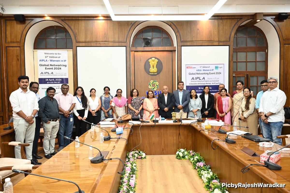 duxlegis's tweet photo. DuxLegis recently hosted the @aipla @WomenInIP Global Network Event 2024 in Mumbai. The event centered around the theme of 'Cultivating Leaders,' with discussions on empowering women in various fields.
A big thank you to all who attended!
#WIPNE #WIPNE2024 #AIPLA #DUXLEGIS #IP https://t.co/gWU9xyctQW
