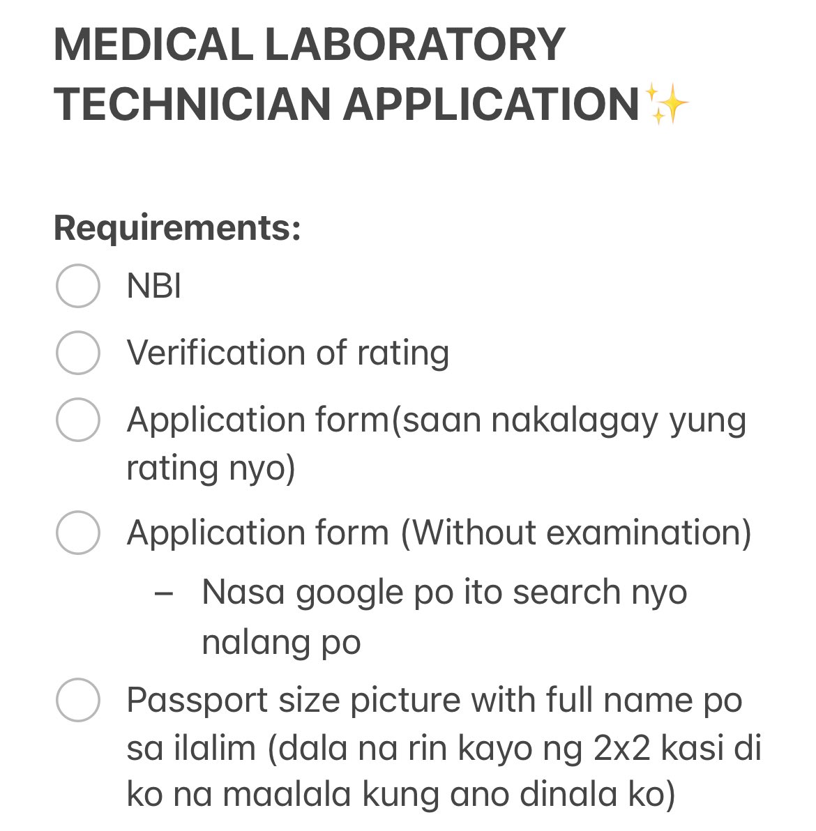 mochi_mnl's tweet image. Dami po nag-dm saakin kung paano ko nakuha MLT licensed ko eto na po ✨pasensya na po if di ko agad kayo narereply due to busy po sa work. But here na po post ko nalang po dito.

Disclaimer: eto po ay based po sa ginawa ko po if may ask po pm po kayo sa mismong prc thankyou po.