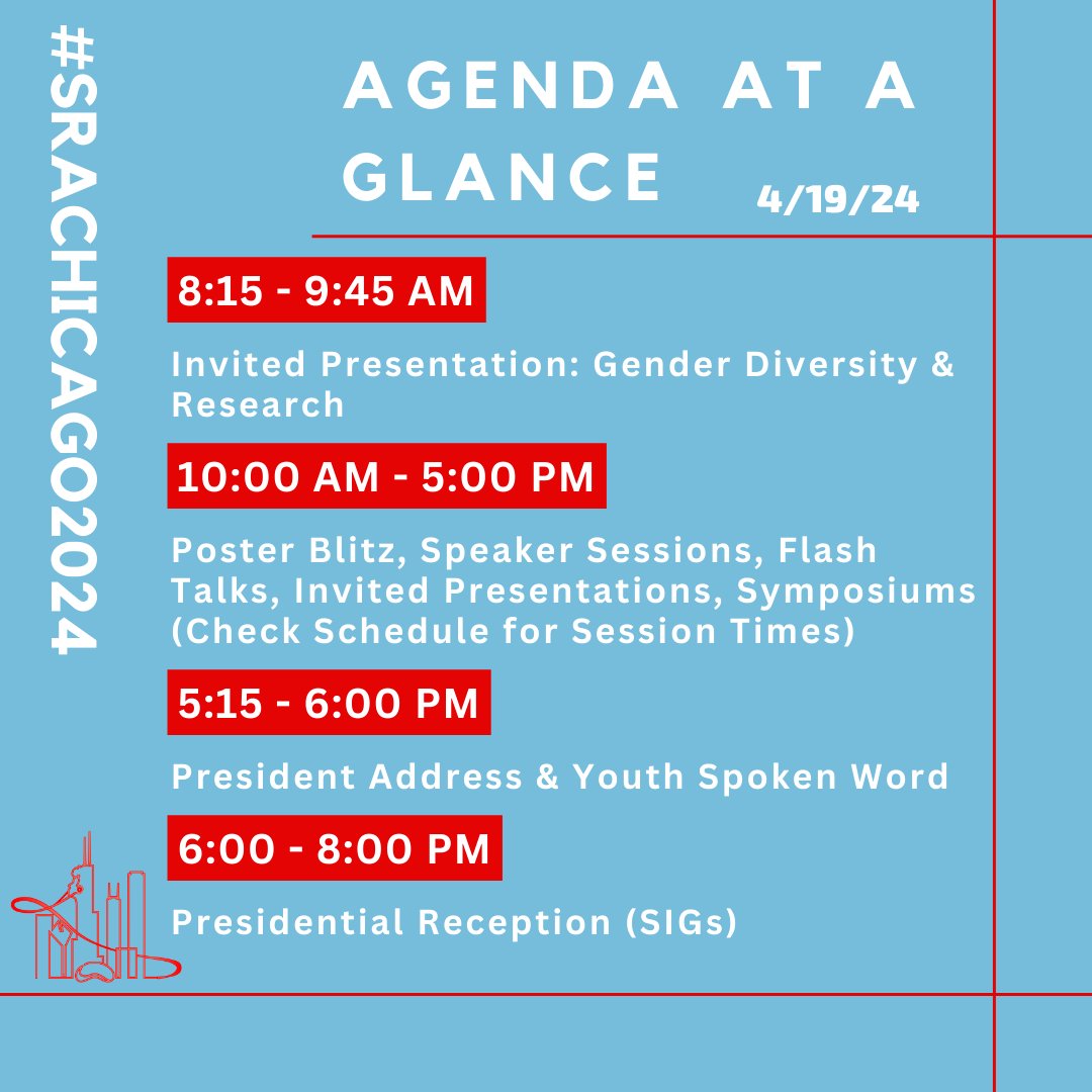 Check out today's 'Agenda at a Glance' #SRACHICAGO2024 bit.ly/3xqaXVa