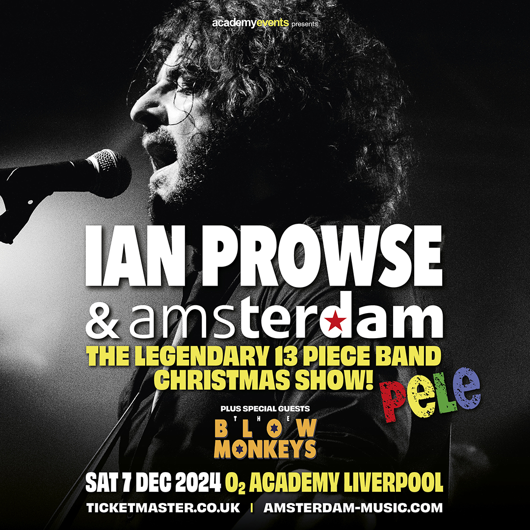 .@IanProwse & Amsterdam return for another end-of-year blowout with his 13-piece band and a legendary Christmas show, with special guests @TheBlowMonkeys 🎄 Here on Sat 7 Dec, don't miss out on tickets 👉 amg-venues.com/siZ550RiN2t