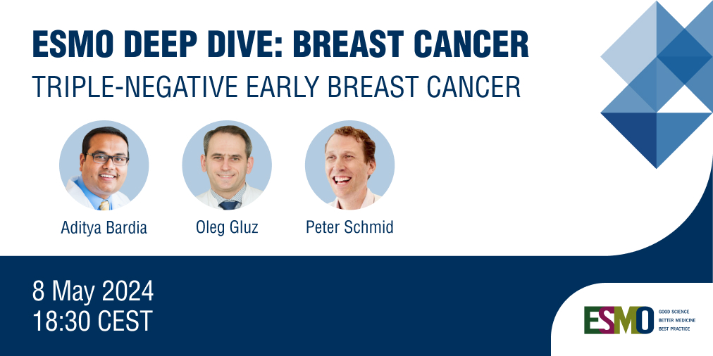 ➡️Make the most of your ESMO membership: register now to deepen your knowledge on #BreastCancer and have your questions answered by world-renowned leaders in the field in this real-time discussion. Register now:🔗ow.ly/BxsK50Rj0iZ