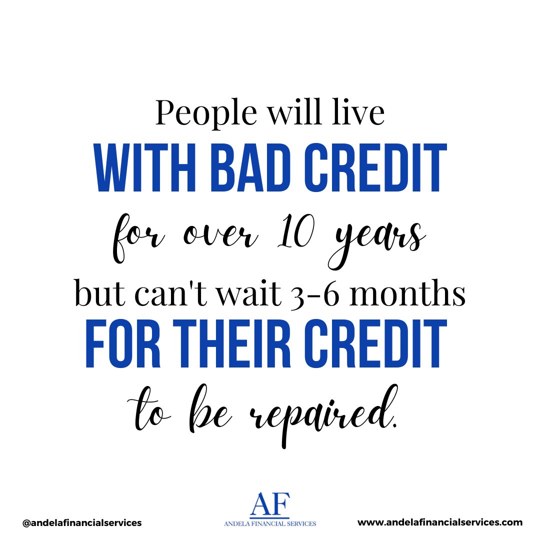 The first chance to save your credit score is 10 years ago, the second chance is now. 😀 Follow us to Learn more👍
.
.
.
 #creditrepairservices #businessfunding #fixandflip #realestate #andelafinancialservices