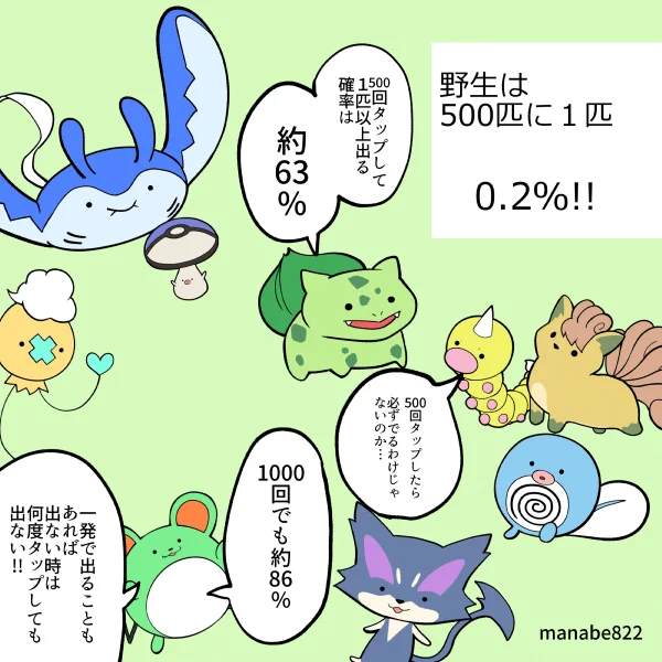 色違いの確率ってどれくらい? 1/2 #ポケモンGO 