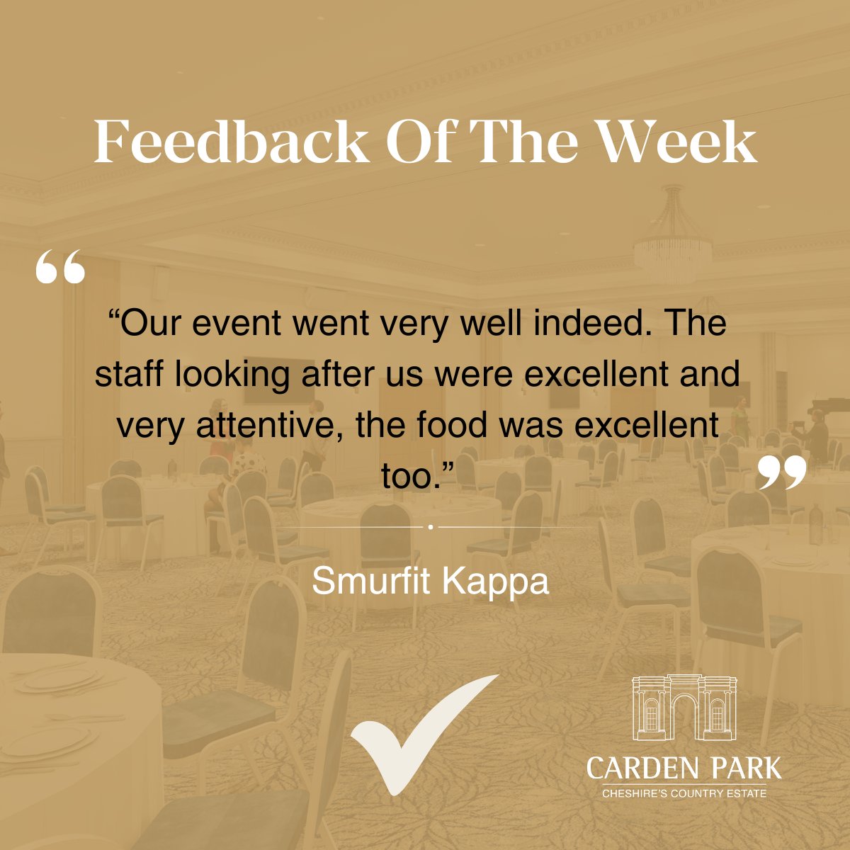 Thank you @smurfitkappa for the wonderful feedback 🌟

See more about business at Carden Park here: bit.ly/Businessatcard…

#meetingroom #conference #eventspace #feedback