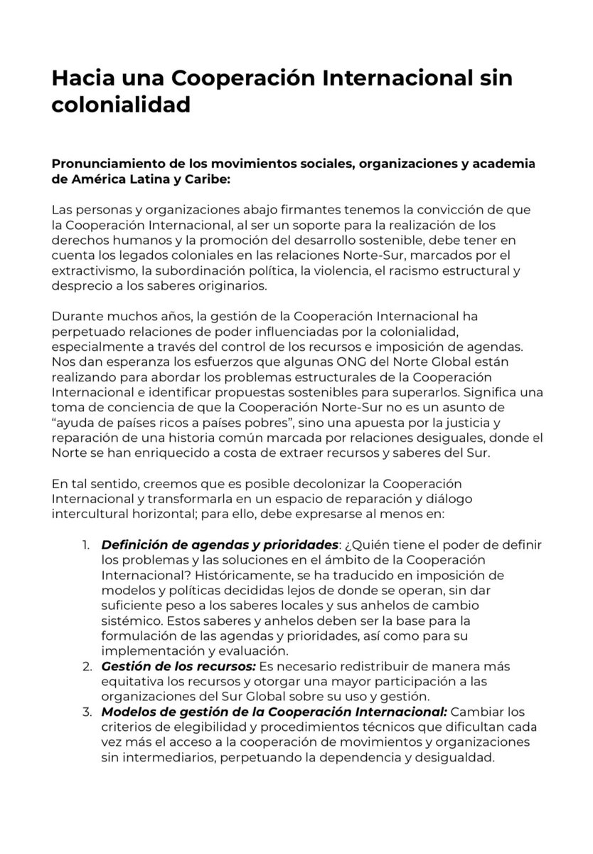 acapaca__'s tweet photo. 🚀Los #movimientos sociales y #academia latinoamericana hacen un llamado a una cooperación internacional libre de #colonialidad
Es momento de construir puentes, no barreras, para un futuro más inclusivo y sostenible
#TheSherwoodWay
https://t.co/5cDFqIxDe5 https://t.co/hZsVsHSkVD
