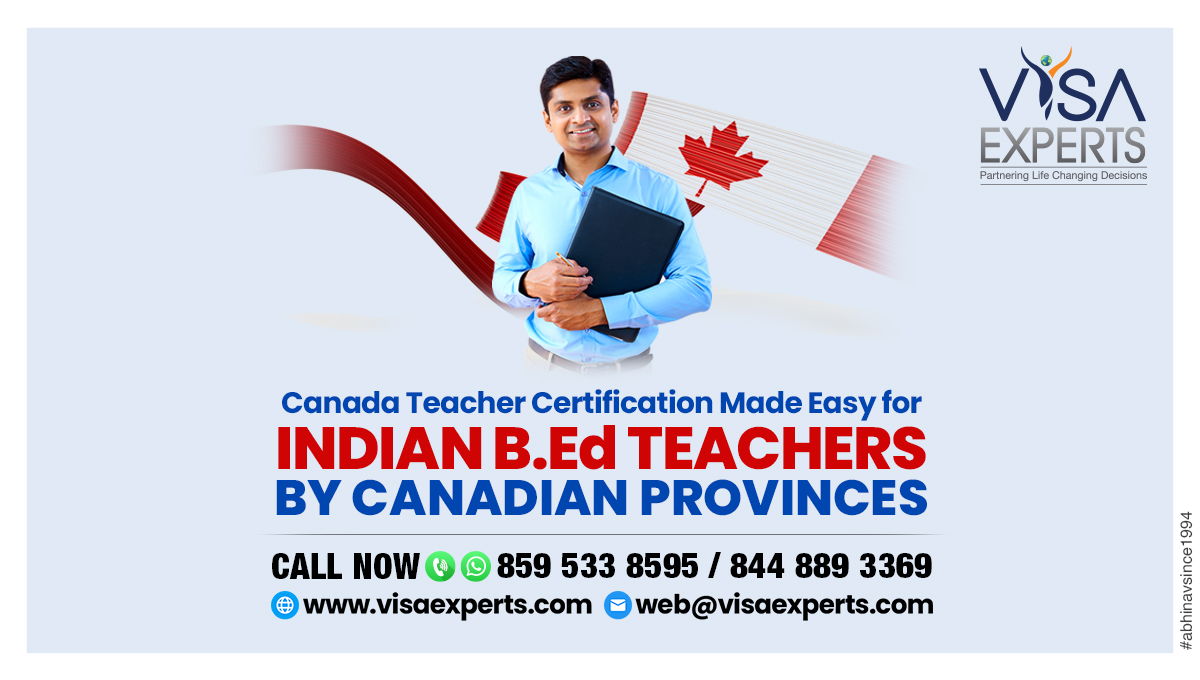 Canada allows Indian B.Ed Teachers to achieve Certification to Teach in Ontario, BC, Manitoba, Alberta, Saskatchewan and Nova Scotia.

For more information call us at +91-8595338595 

#IndianTeachersAbroad #BEdTeachers #TeachAbroad #GlobalImpact #AbhinavSince1994 #visaexperts