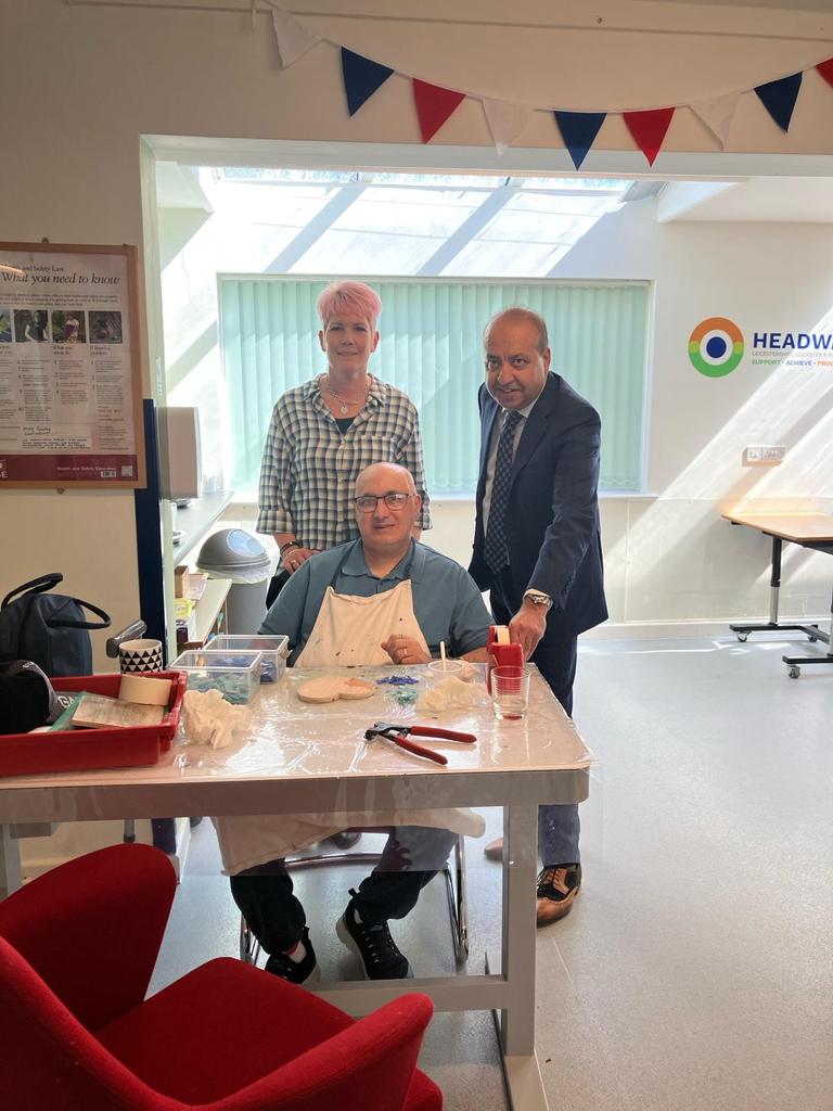 Great to visit Headway Leicester, supporting adults with a brain injury in activities of daily living and various therapies. Dedicated volunteers and staff making all the difference too- an excellent service!