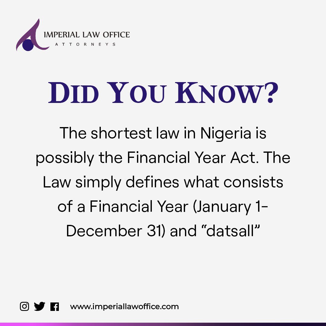 DID YOU KNOW? 
#ilo #imperiallawoffice #laterlathinking #commerciallaw #finance