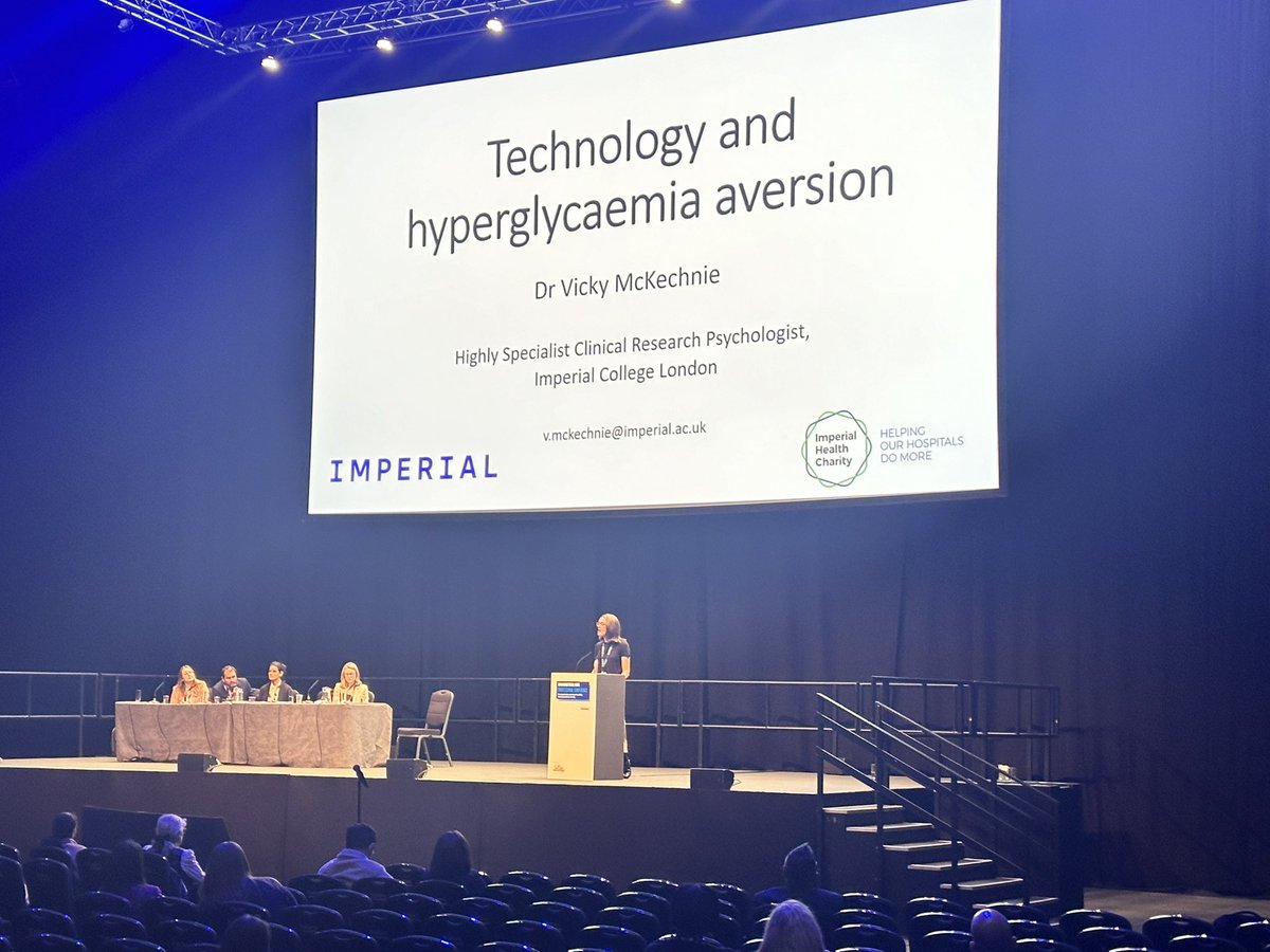 DrRoseStewart's tweet photo. Vicky McKechnie presenting on her amazing work on hyperglycaemia aversion/glucorexia at #DUKPC24. Perfect example of the just how value Clinical Psychologists can be in diabetes services! 👏🏻 @DPsychNetwork @DUK_research @DiabetesUKProf https://t.co/zrRPuOHF3S