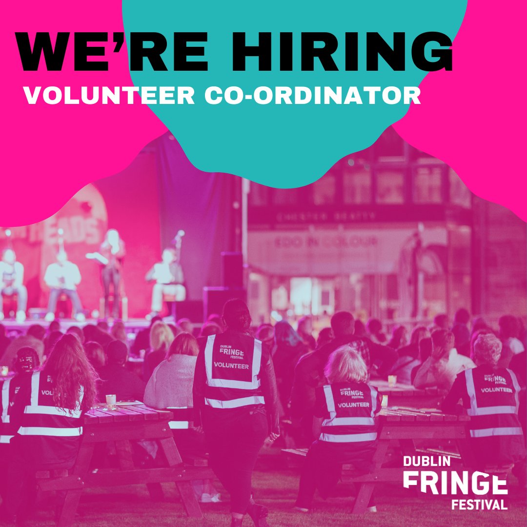 📢JOB ALERT📢 We are recruiting for a Volunteer Co-ordinator to join our team. If you're thrilled by ✨Supporting innovative arts ✨Empowering volunteers ✨Ensuring unforgettable experiences for audiences Then this role is for you! For full information: linktr.ee/dublinfringefe…