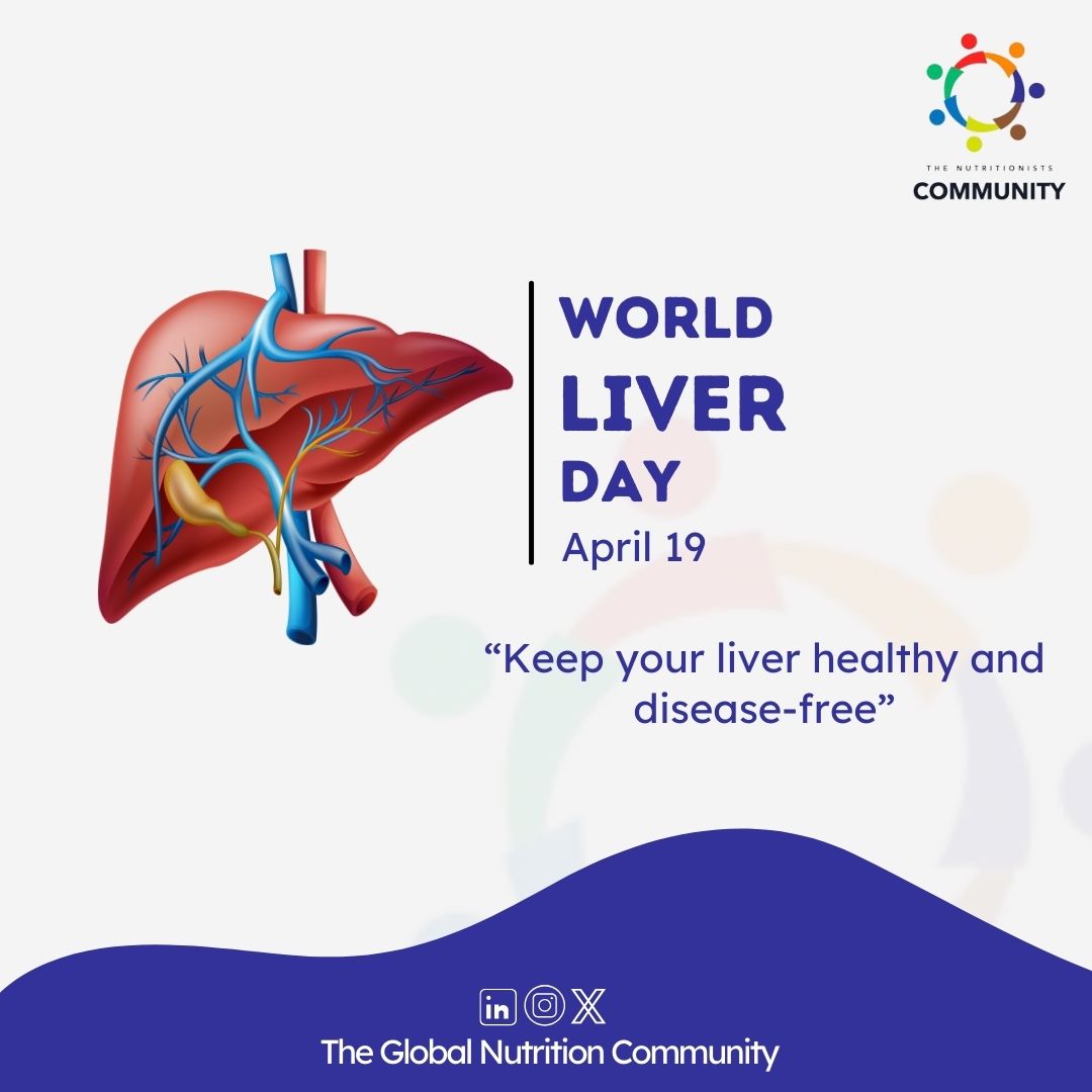 Happy #WorldLiverDay! Nutrition plays a key role in liver health. Focus on leafy greens, whole grains, nuts, and lean proteins while avoiding alcohol and processed foods. Let's make informed dietary choices for a healthier liver! #TGNC #HealthyLiver