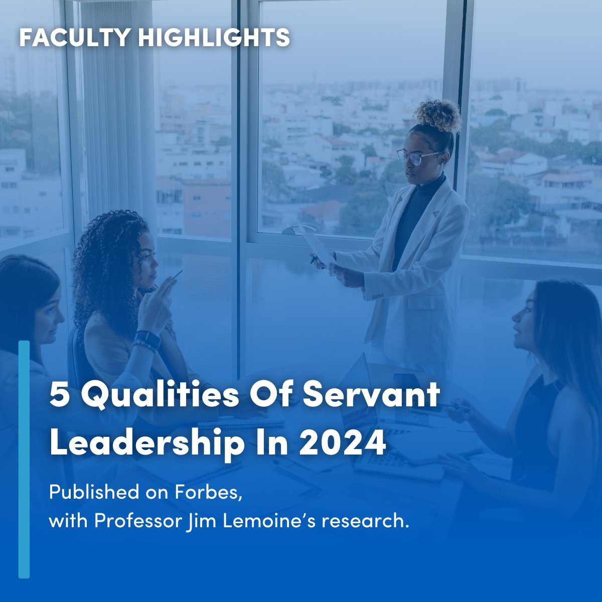 An article in Forbes about servant leadership mentions a UB study co-authored by Professor Jim Lemoine, that servant leadership directly impacts improved decision-making, resulting in more dollars.

Find the article on Forbes - ms.spr.ly/6016cW29s

#UBMgt #ServantLeadership