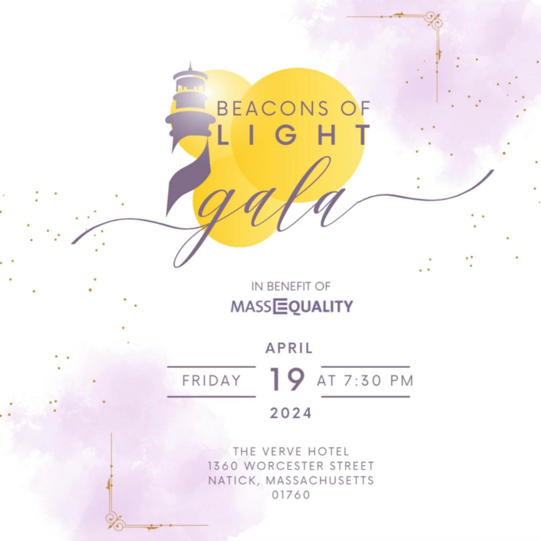Always proud to support friends at @MassEquality & their work ensuring everyone can thrive w/o discrimination. Join us in supporting the Beacons of Light Gala paying homage to the 20yr milestone of marriage equality & celebrating what comes next. #MAPride massequality.org/beacons-of-lig…