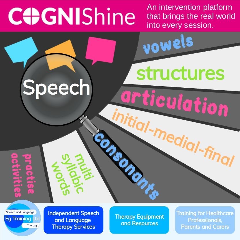 #Cognishine offers a wide range of activities to help support #speechandlanguage sessions. The 'speech' feature includes customisable activities with high quality images to support #speech, articulation and phonology at all levels.

To find out more visit: buff.ly/3V9XGK7