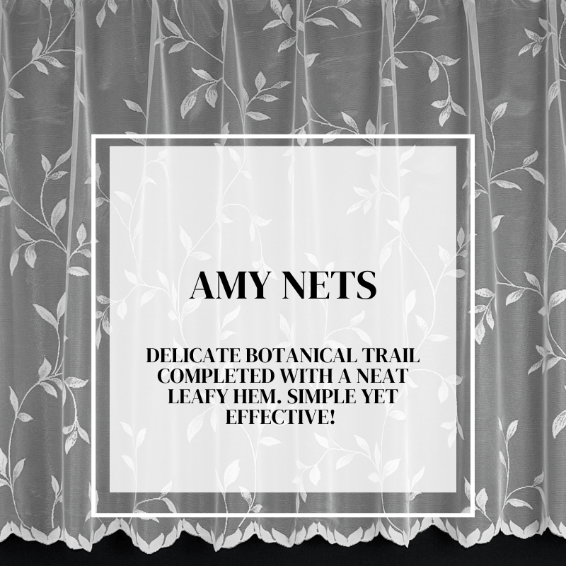 Don't Hang about! Amy nets by the metre NOW 25% OFF ow.ly/NxC050R30jH

#amy #botanical #leafy #hem #simple #effective #white #nets #nets #by #the #metre #themillshopnottingham