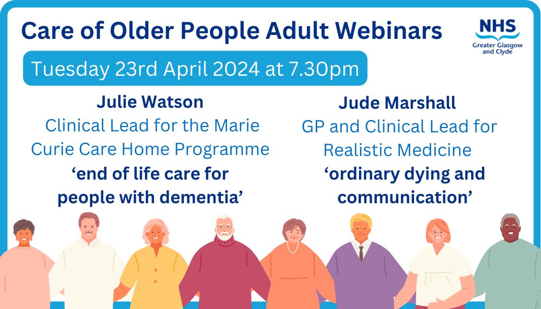 The next webinar coming up in the excellent Older Adult Webinar Series is a split presentation: end of life care for people with dementia including agitation & distress followed by a presentation on ordinary dying & communication around this. To book 👉 buff.ly/3W52PDz