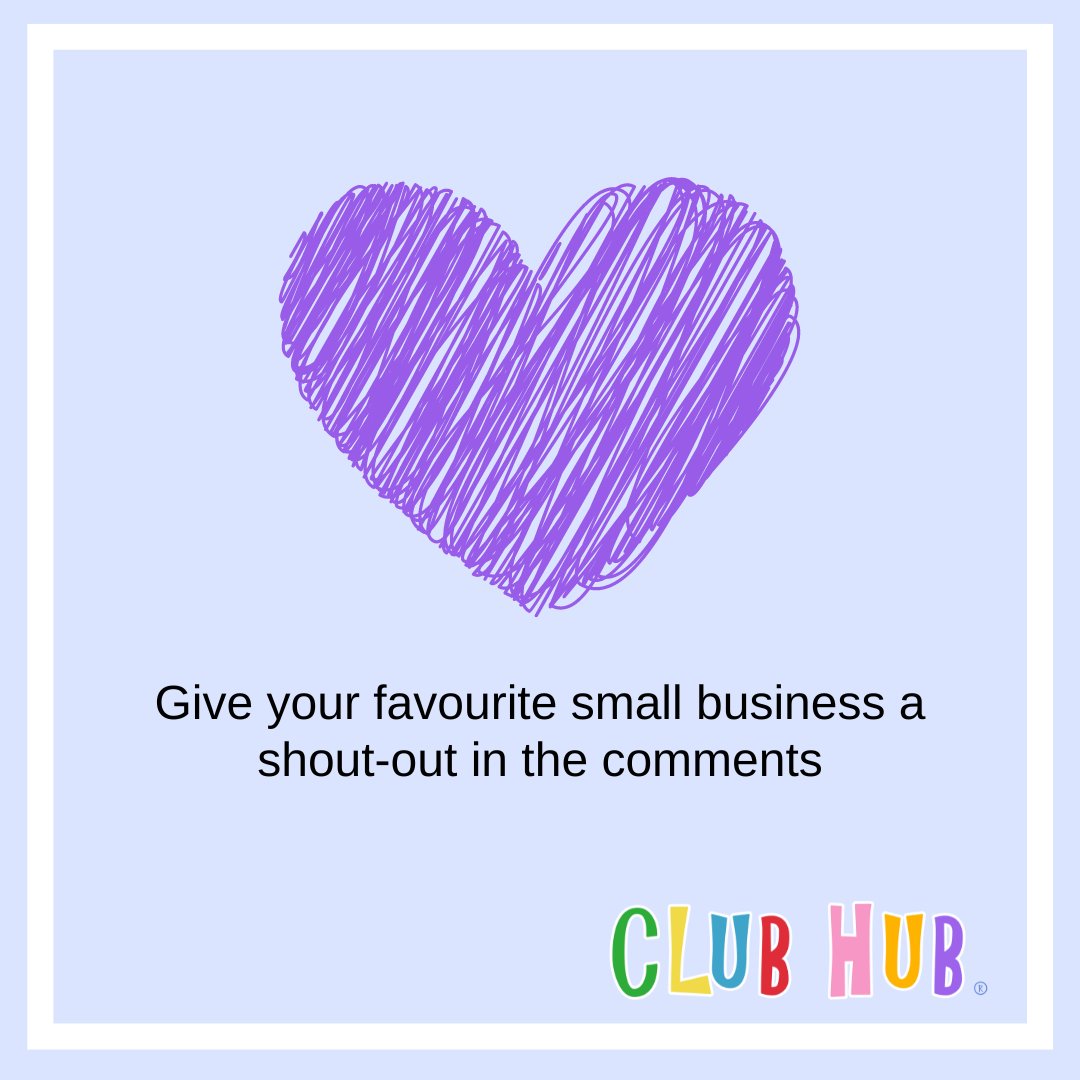 Happy Friday Everyone!

Give your favourite small business a shout-out-in the comments.

#SmallBusinessSupport #SupportLocal #ClubHubUK