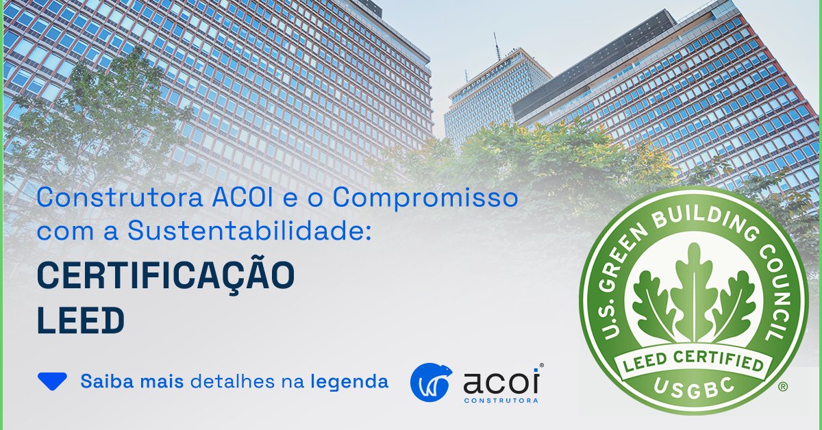 acoiconstrutora's tweet photo. Estamos empenhados em liderar o caminho rumo a um futuro mais sustentável. É por isso que nos orgulhamos de termos concluído recentemente um projeto que foi certificado pelo LEED, um dos mais reconhecidos sistemas de certificação de construções sustentáveis do mundo. 🌱🌍 https://t.co/sh4svDcuns