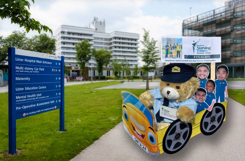 Meet our new colleague 'Reggie' driving the Pre-Registration Training Bus to teach Clinical Skills to students on placement at @enherts ! 🐻🚍💉🏥#SNTABear #StudentNursingTimesAwards2024 @NursingTimes @akeemfernandez9 @jethrovconde @NamdiAN @ThomPounds @AdamSewellJones