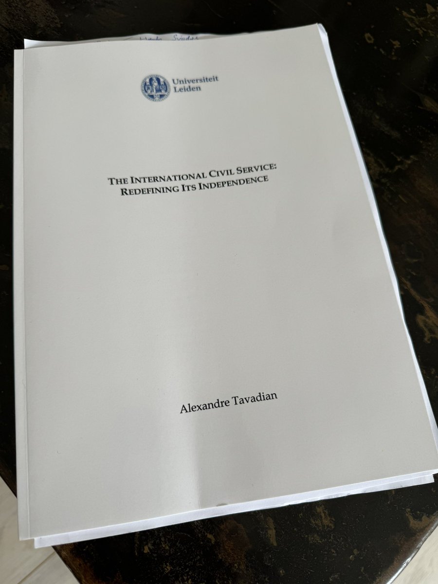 Carsten Stahn (@carstenstahn) on Twitter photo Warmest congrats to our new Dr Alexandre Tavadian who successfully defended thoughtful PhD on Intern Civil Service, supervised by Blokker & McGarry, with committee Boisson de Chazournes, Daugirdas, Schrijver, Peat & yours truly, forthcoming with Brill <a href="/GrotiusCentre/">Grotius Centre</a> <a href="/LeidenLaw/">Leiden Law School</a> Warmest congrats to our new Dr Alexandre Tavadian who successfully defended thoughtful PhD on Intern Civil Service, supervised by Blokker & McGarry, with committee Boisson de Chazournes, Daugirdas, Schrijver, Peat & yours truly, forthcoming with Brill <a href="/GrotiusCentre/">Grotius Centre</a> <a href="/LeidenLaw/">Leiden Law School</a>