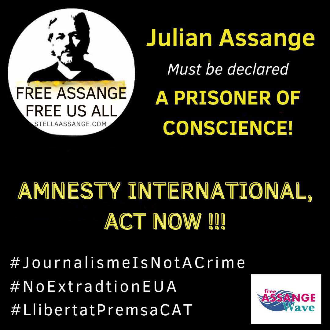 This is very important
To all of us 
#FreeAssange
#DropTheCharges
#DontExtraditeAssange
#JournalismIsNotACrime 
#JulianAssangePOCnow
@amnesty @amnestyusa @amnestyeuskadi @amnistiaespana @ExtremaduraAI @AmnistiaB @amnistiaAB @AmnistiaCV @AmnitiaSantan @amnestyOz @AmnistiaOnline