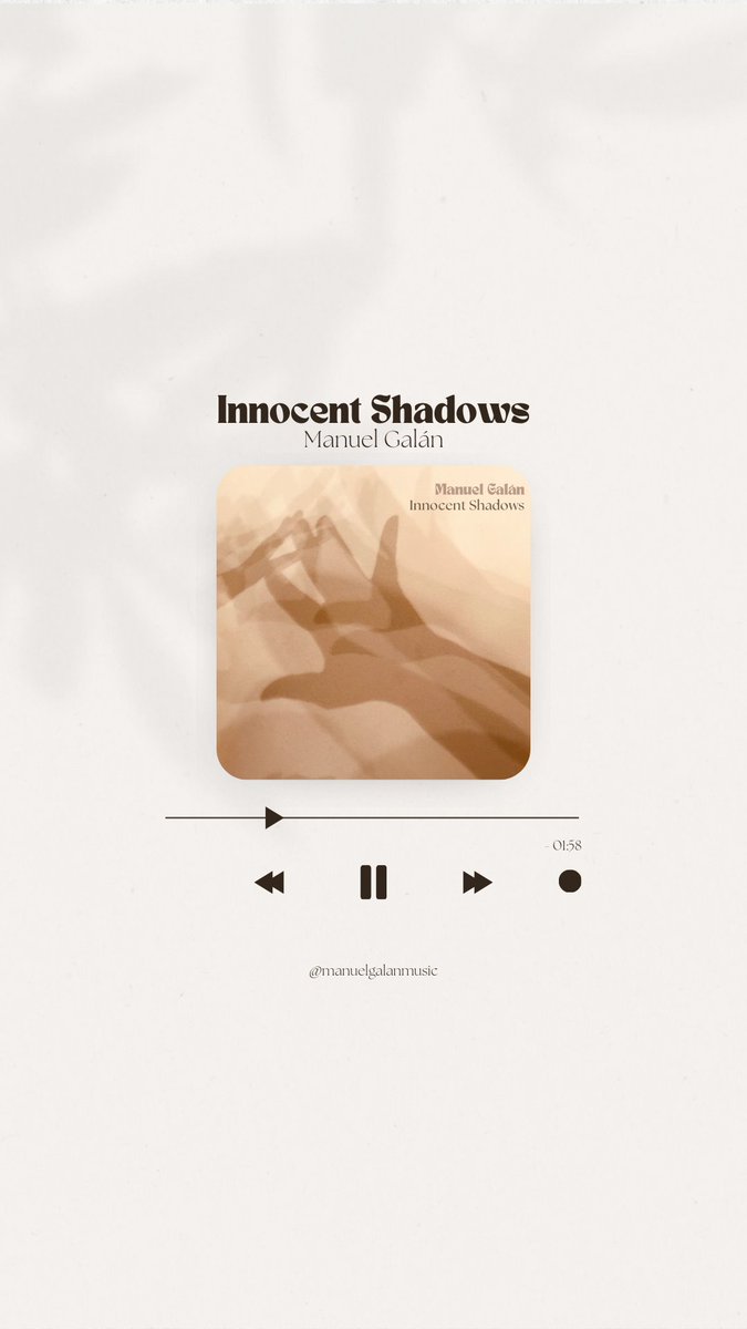 Ya podéis escuchar mi nueva composición 'Innocent Shadows' Tema grabado con guitarra acústica e inspirado en ese sentimiento de culpa irracional y dañino que a veces nos acompaña a los humanos. @Spotify @spotifyartists #AcousticGuitar #relaxingmusic open.spotify.com/intl-es/track/…