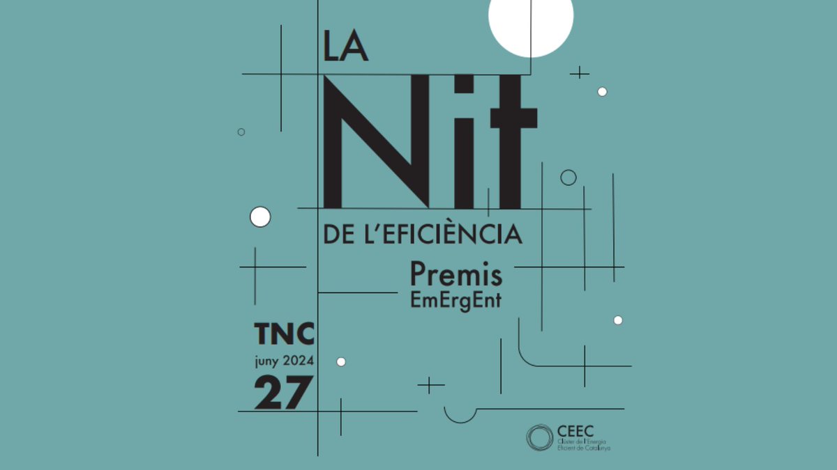 📣 Convocatòria oberta per a la 6a edició dels Premis EmErgEnt @clusterEE 🏆 Si ets emprenedor o tens una start-up en gestió energètica eficient, és la teva oportunitat. #PremisEmErgEnt2024 #NitDeLEficiència Presenta candidatura abans del 3 de maig 🔗 ow.ly/s0XL50RjGA3