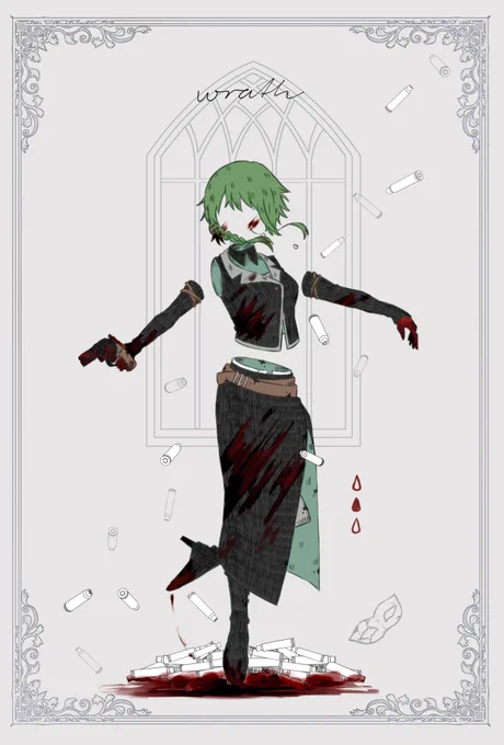 #対になってる絵をあげる大罪ノ透明 Ver.強欲&憤怒 