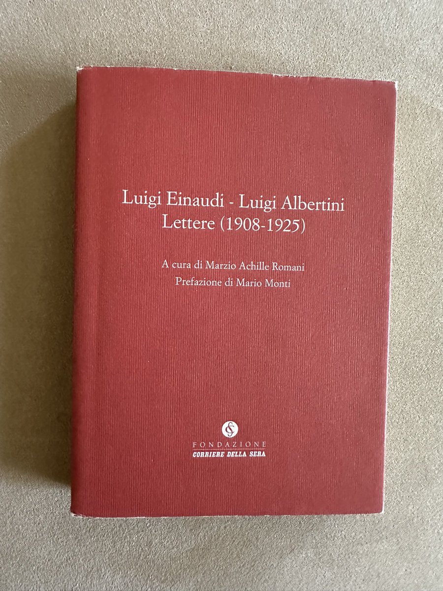 UN LIBRO AL GIORNO/397

LETTERE (1908-1925), Luigi Einaudi e Luigi Albertini, Corriere della Sera

#unlibroalgiorno #leggeresempre #leggerefabene #librichepassione #libriconsigliati #leggere #libridaleggere #17aprile #cultura #librodelgiorno #liberalismo #liberale #libertà