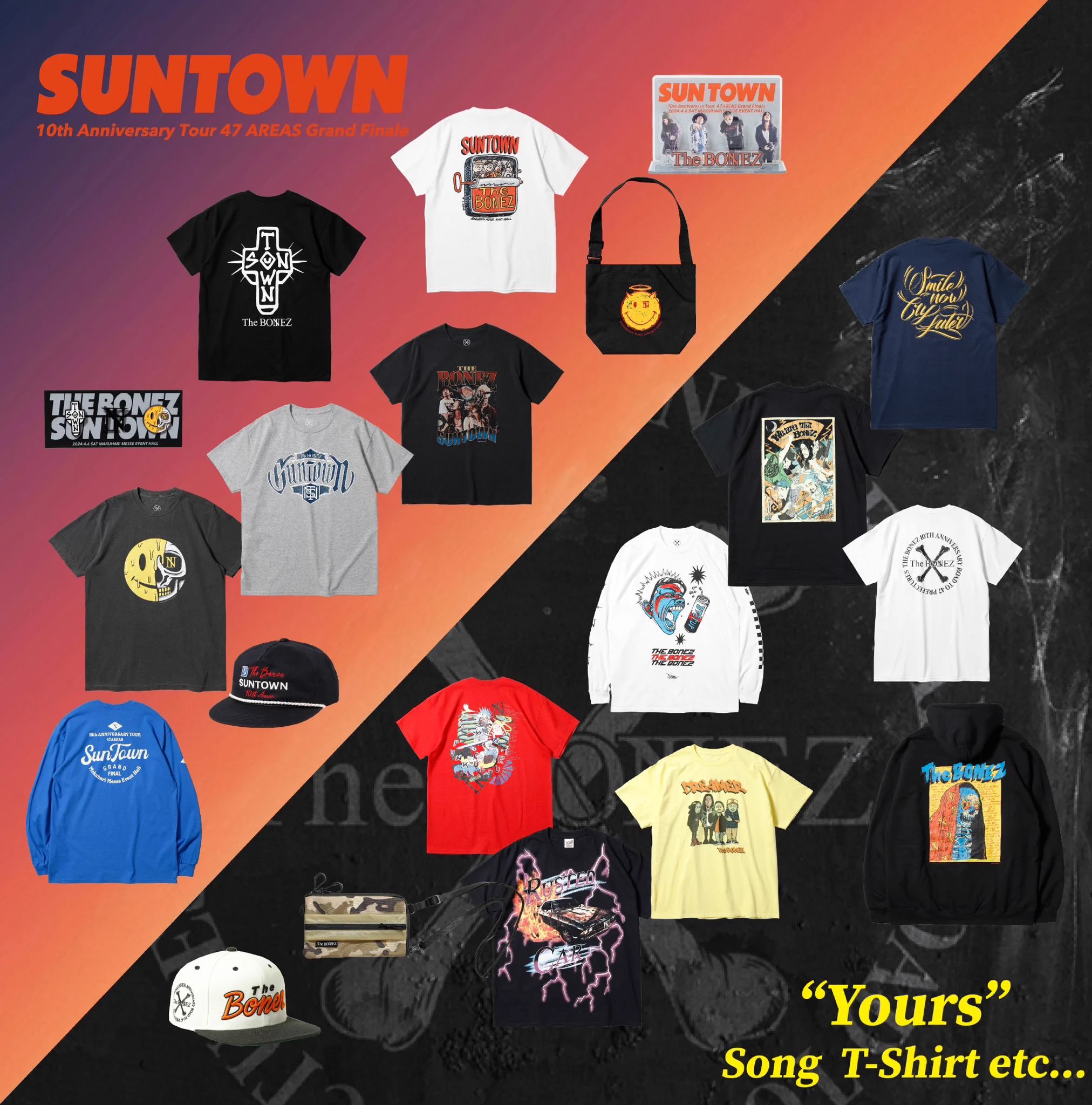 The BONEZ SUN TOWN Tシャツ 金テープ付 The BONEZ on X: 