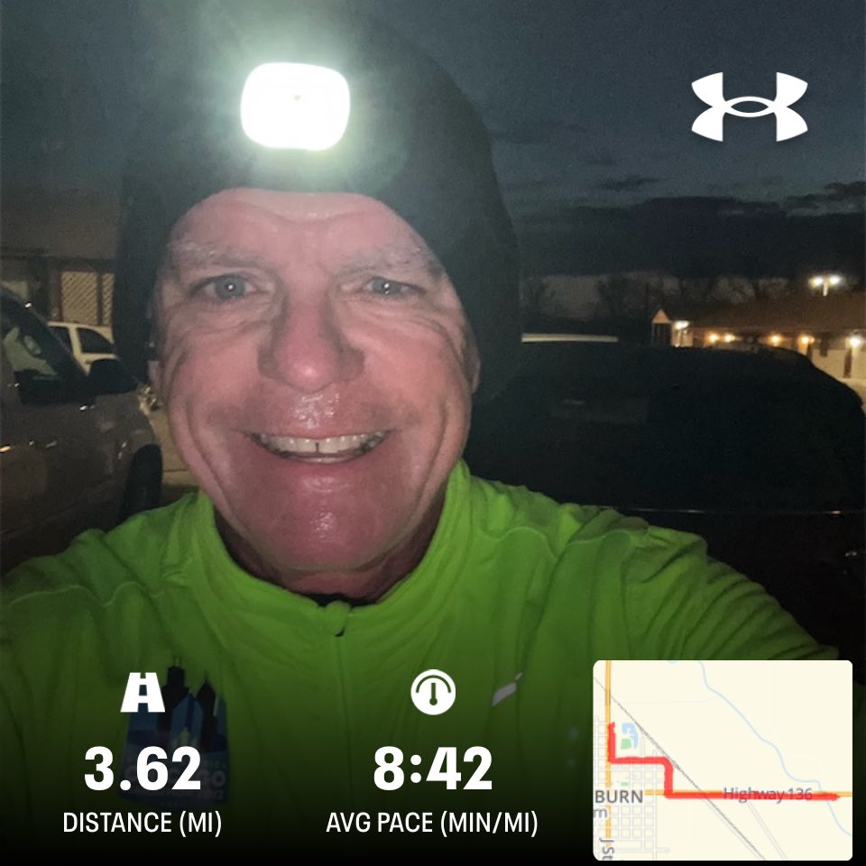 Awesome brisk run!!!! Thanks Jordan Henkel this hat makes me feel safe running along the highway!!! #DayByDay #FindAWay #NowWhatSoWhat #RESPECTWOMEN #PROTECTOURCHILDREN #ABOLISHASSAULTRIFLES #HEAVYHEART