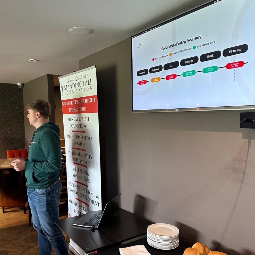 A great time yesterday speaking at the Standing Tall Foundation's Business Breakfast with so many local companies. From understanding your sales metrics to building long-term relationships, it was an honour to be invited to share our expertise 🤝