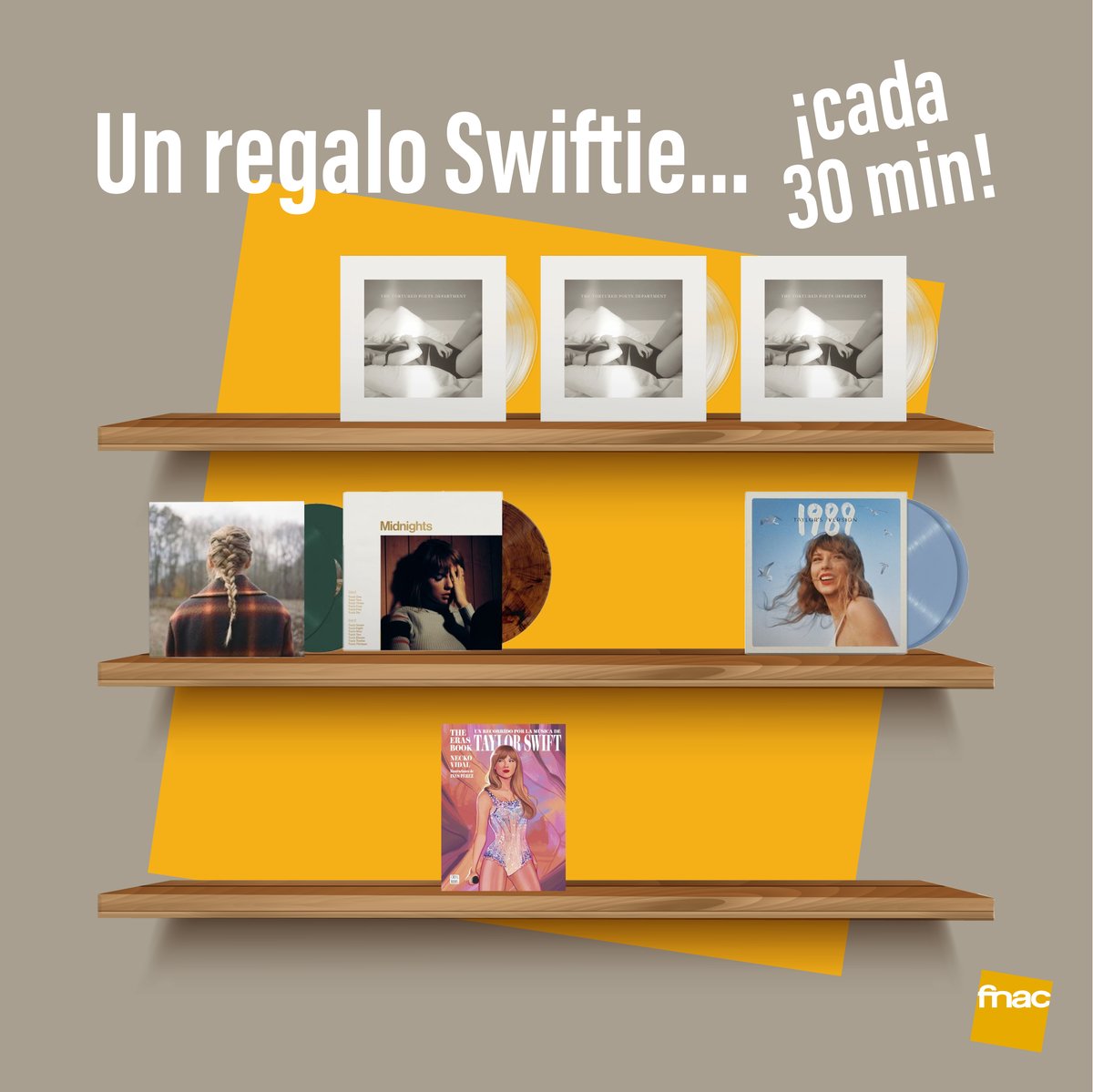 🤍 SORTEO 🤍

Si tú también estás dentro del departamento de poetas torturados, este sorteito Swiftie es para ti.

Para participar:
✅ Síguenos en <a href="/Fnac_ESP/">Fnac España</a>
✅ RT + Fav
✅ Menciona a un amigui
✅ Dinos qué disco o libro quieres con #FnacSwiftie

BBLL epr.ms/4cUMojr