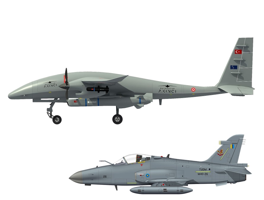 Interestingly enough, the Baykar Akinci UCAV is longer than RMAF's BAe Hawk Mk 208 FGA. Besides being a light fighter, the Hawk Mk 208 served as RMAF's primary air to ground attack platform as seen during Ops Daulat