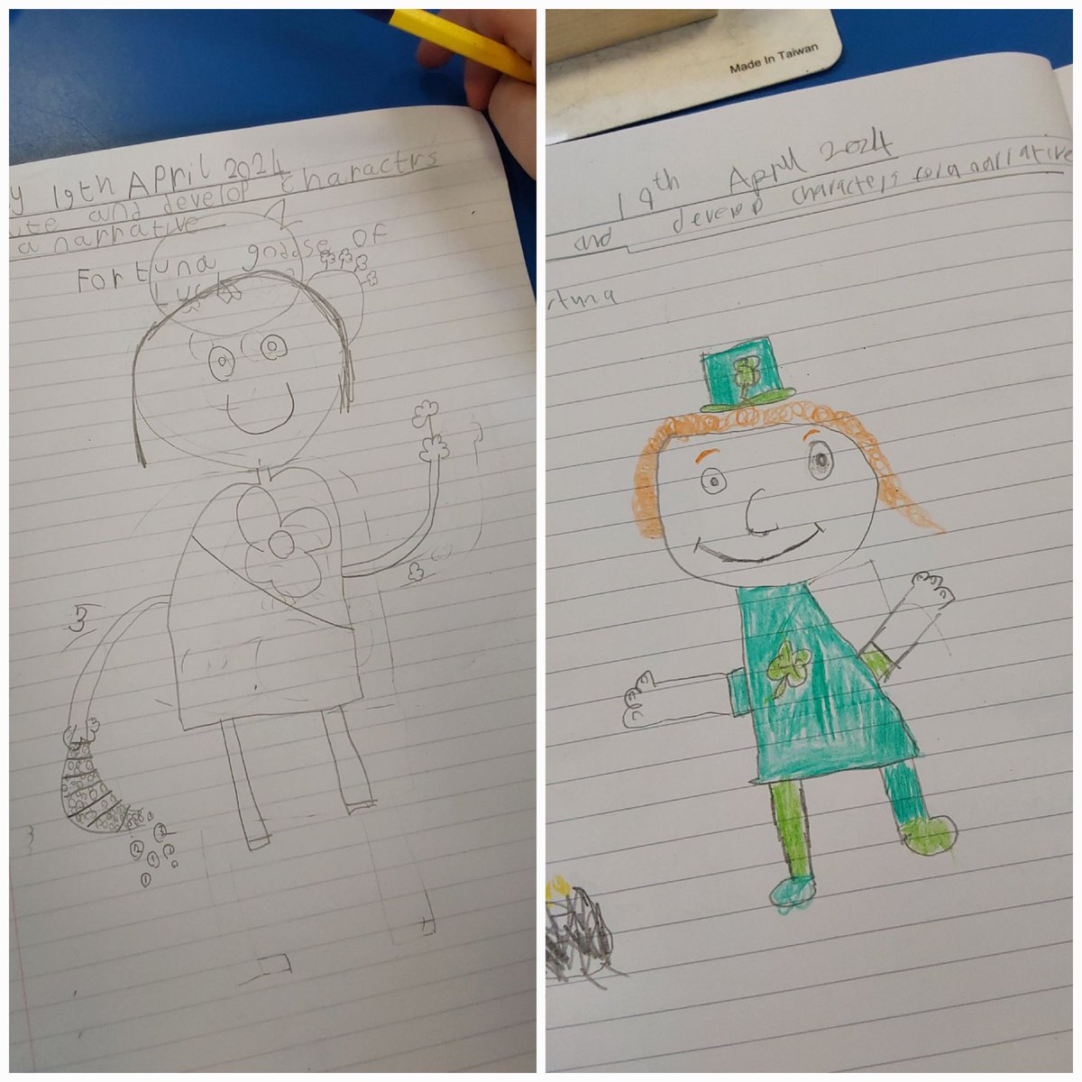 DukeStPrimary's tweet photo. Some amazing drawings of Fortuna, Goddess of Luck from Beech class this morning. We are really enjoying our English text 'Romans on the Rampage' @JstrongJeremy 📚😍 https://t.co/BDHSJEN00u
