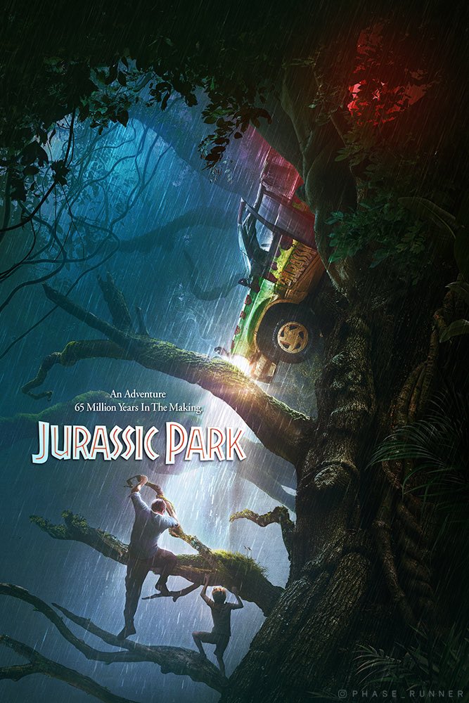Alternative Jurassic Park poster from my latest @YouTube video🎬🍿
#jurassicpark #poster #design