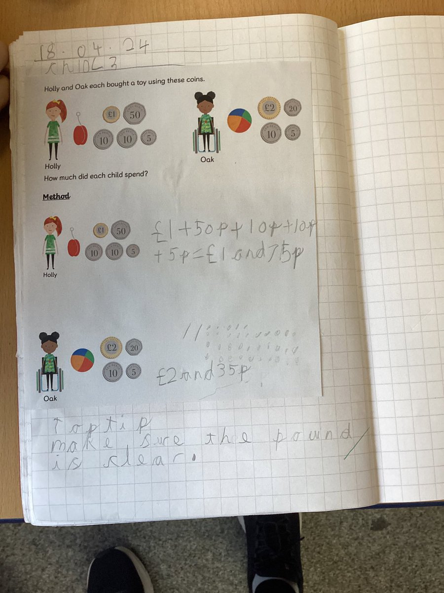 We’ve been busy journaling this week about money. @StJamesChorley @mathsnoproblem @MathsMastery