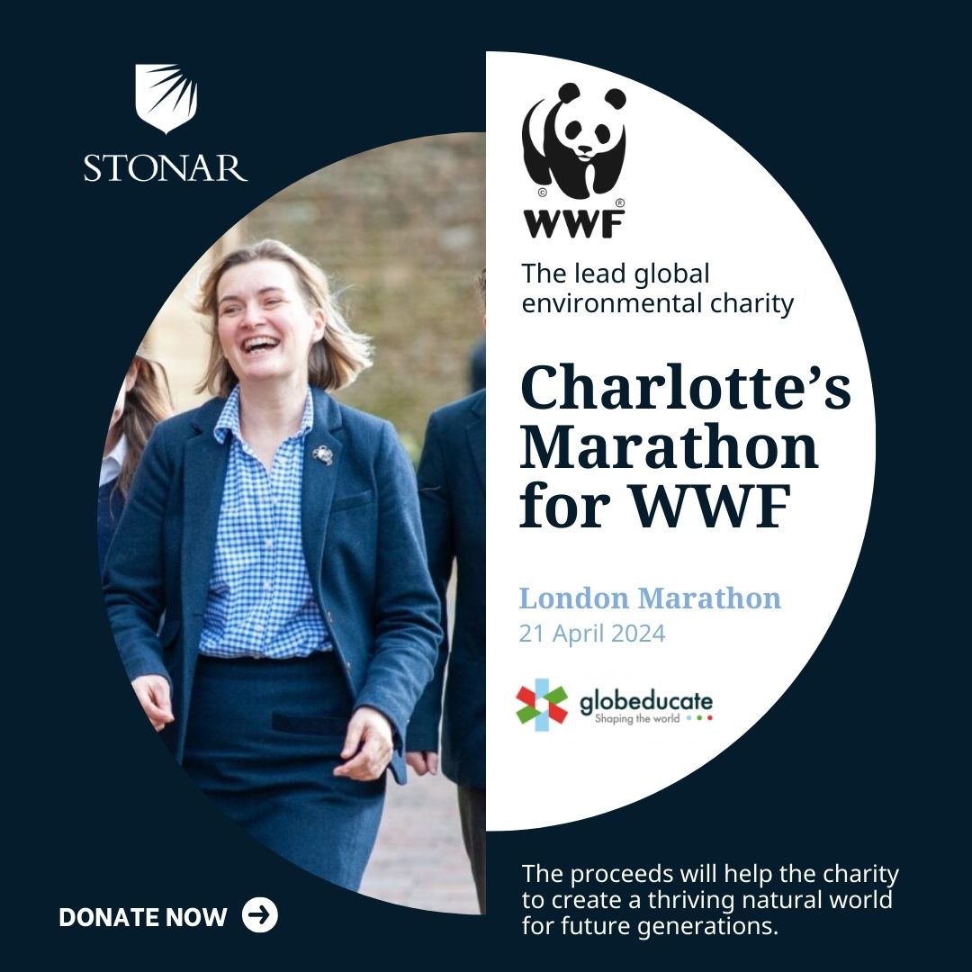 Stonar School (@stonarschool) on Twitter photo We're cheering on our amazing Director of Partnerships, Charlotte Bennett who's taking on the <a href="/LondonMarathon/">TCS London Marathon</a> this weekend in support of Stonar's and <a href="/Globeducate/">Globeducate</a>'s longstanding partnership with the WWF! If you'd like to show your support, visit: lnkd.in/emjsSfEQ We're cheering on our amazing Director of Partnerships, Charlotte Bennett who's taking on the <a href="/LondonMarathon/">TCS London Marathon</a> this weekend in support of Stonar's and <a href="/Globeducate/">Globeducate</a>'s longstanding partnership with the WWF! If you'd like to show your support, visit: lnkd.in/emjsSfEQ