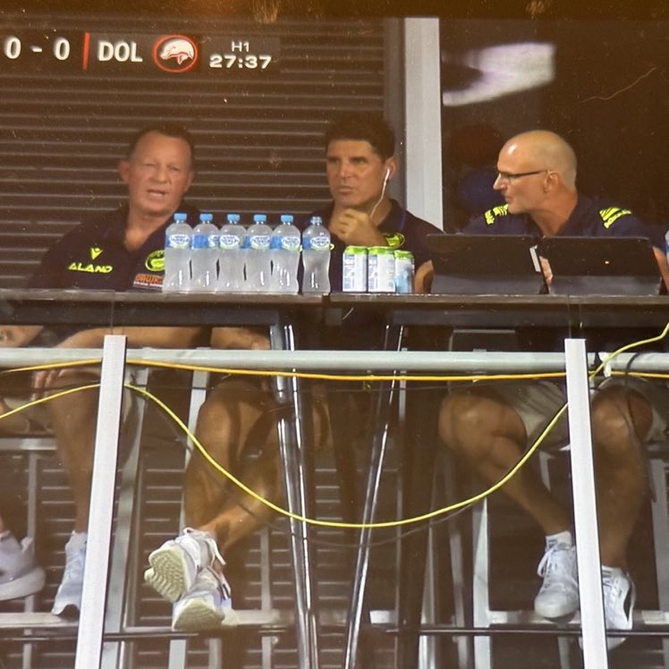 “Bloody hell, TBAZ, didn’t I tell you to order double last year’s supply of Mt Franklin? 

What’s this woke Lightly Sparkling Lime crap anyway?!?!!

You’re on your last warning, pretty boy & don’t even think about blaming inflation!”

#NRLEelsDolphins
#NRL